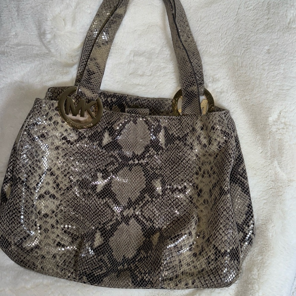 Snake print Michael Kors bag